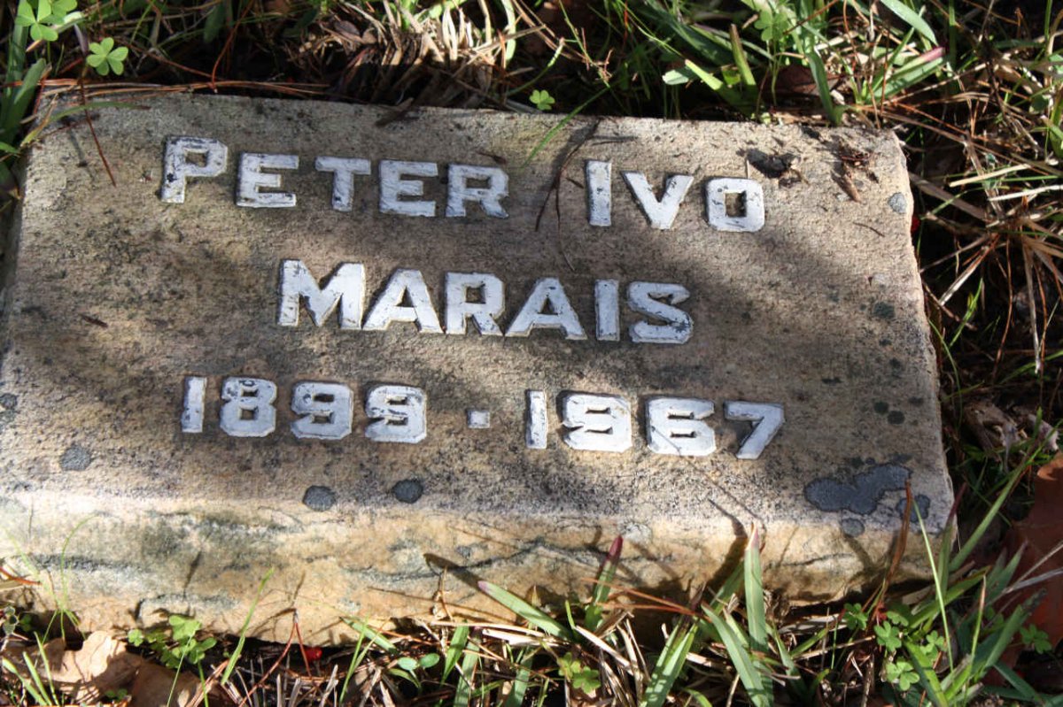 MARAIS Peter Ivo 1899-1967