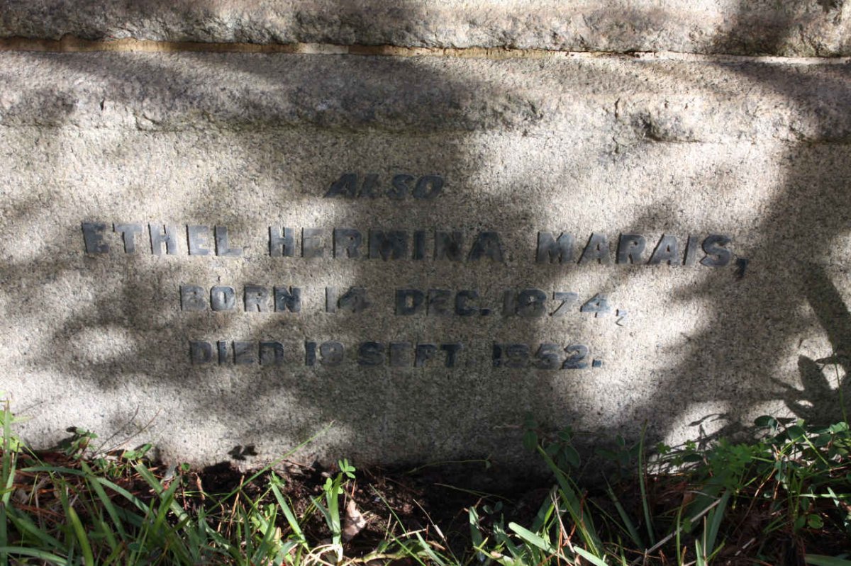 MARAIS Ethel Hermina 1874-1952