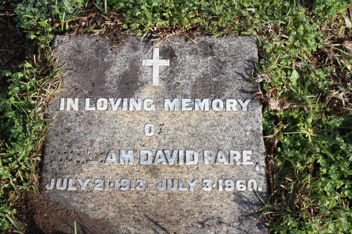 PARE William David 1913-1960
