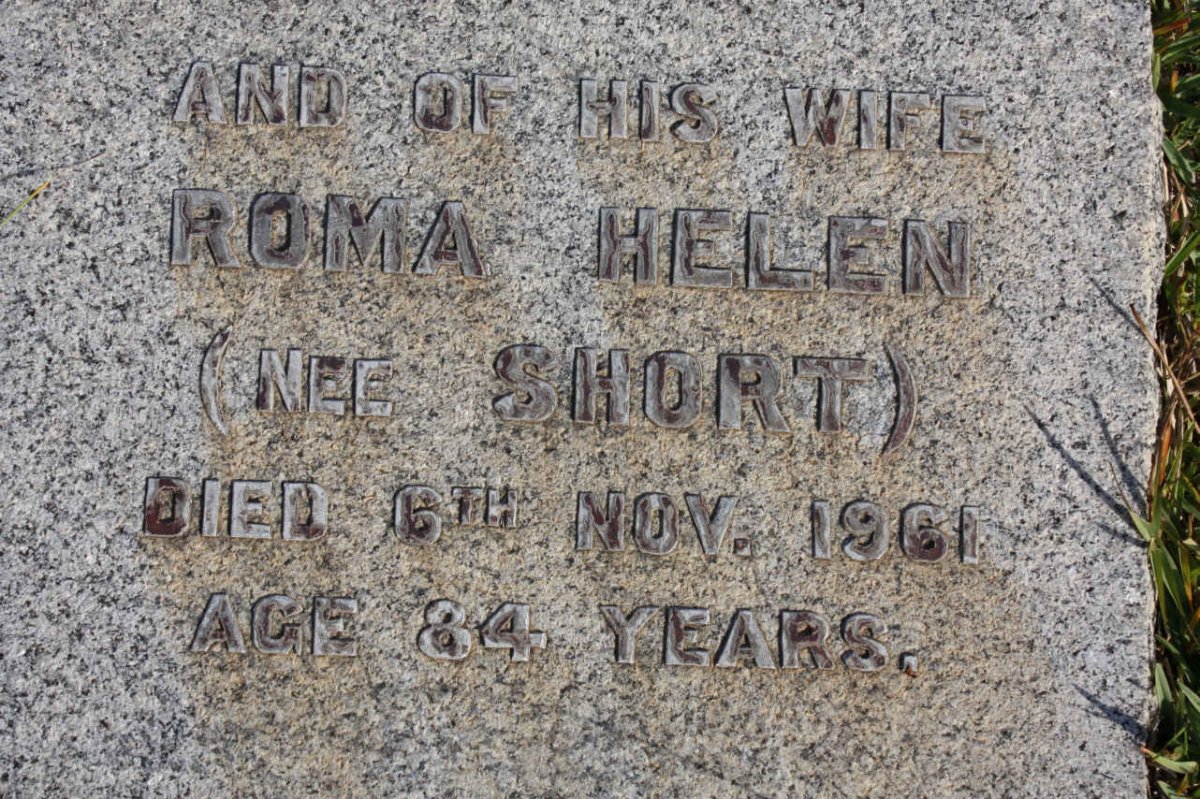 RODD Roma Helen nee SHORT -1961