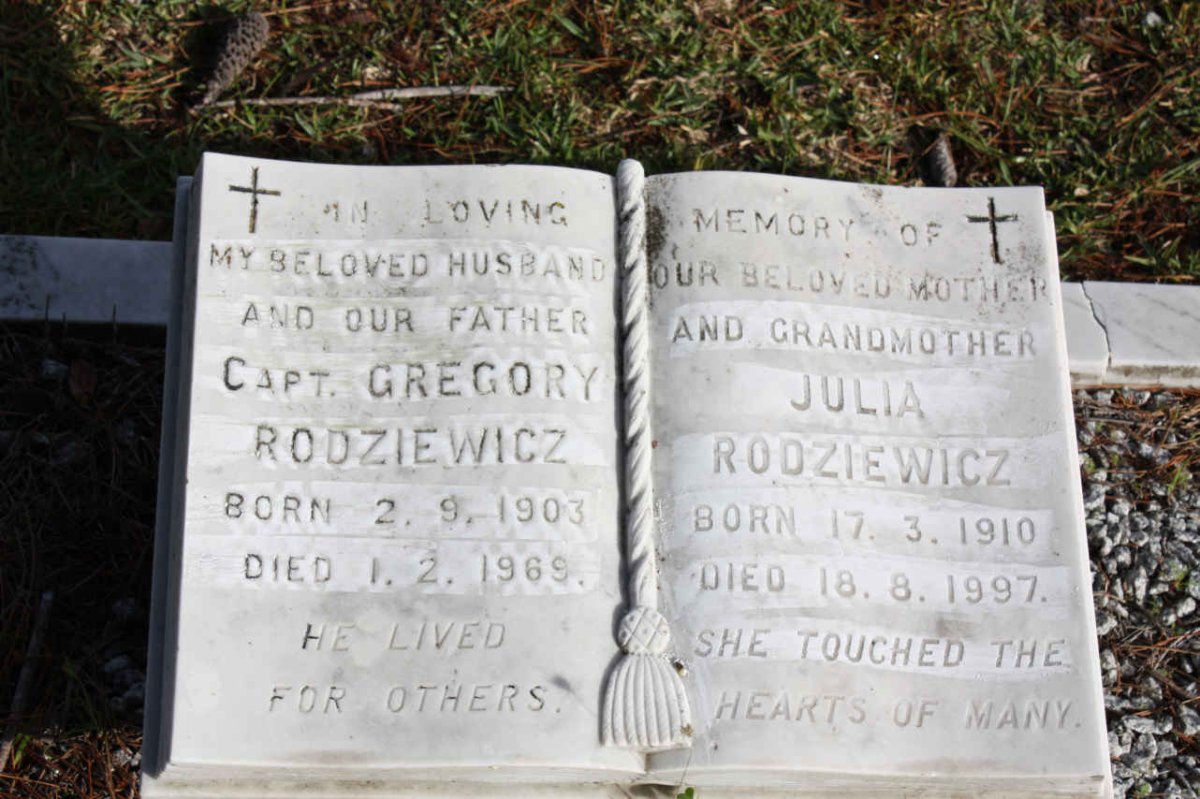 RODZIEWICZ Gregory  1903-1969 &amp; Julia 1910-1997