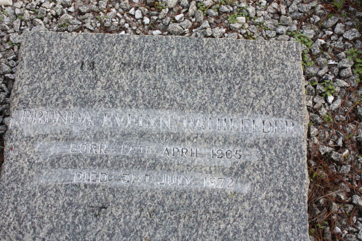 RATHFELDER Brenda Evelyn 1905-1972