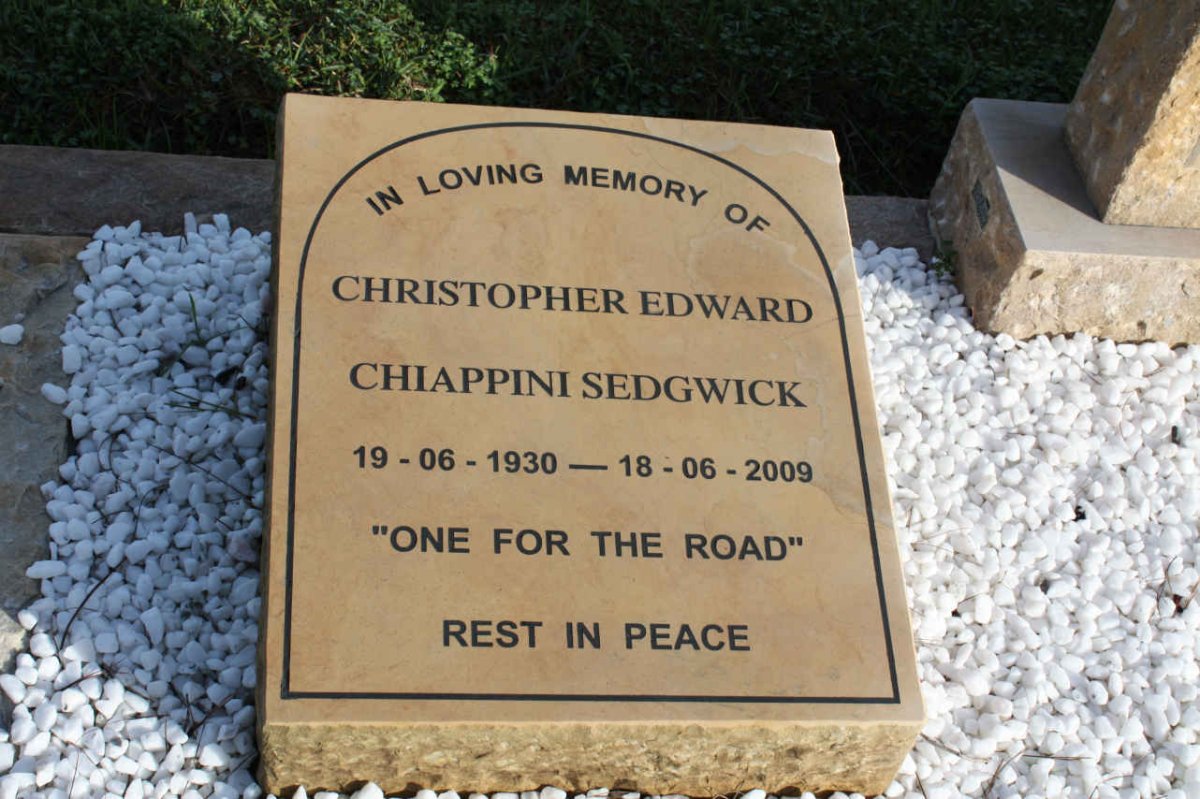 SEDGWICK Christopher Edward Chiappini 1930-2009