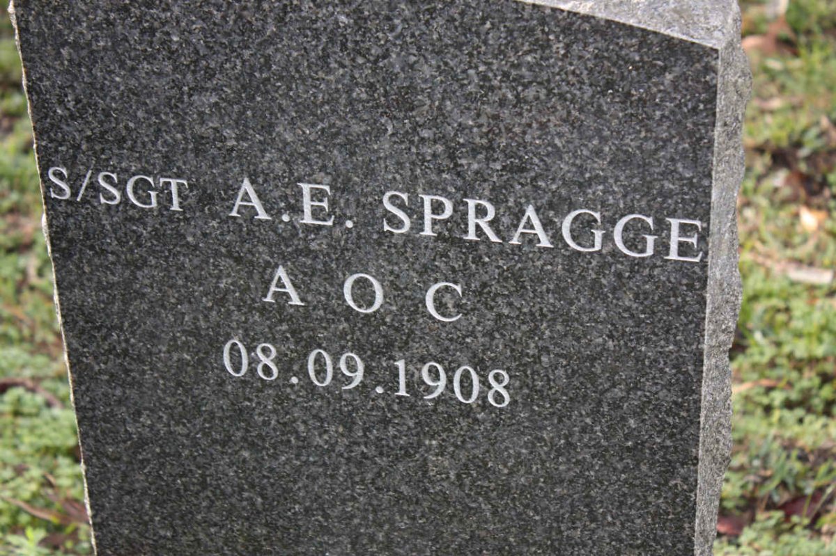 SPRAGGE A.E.  -1908