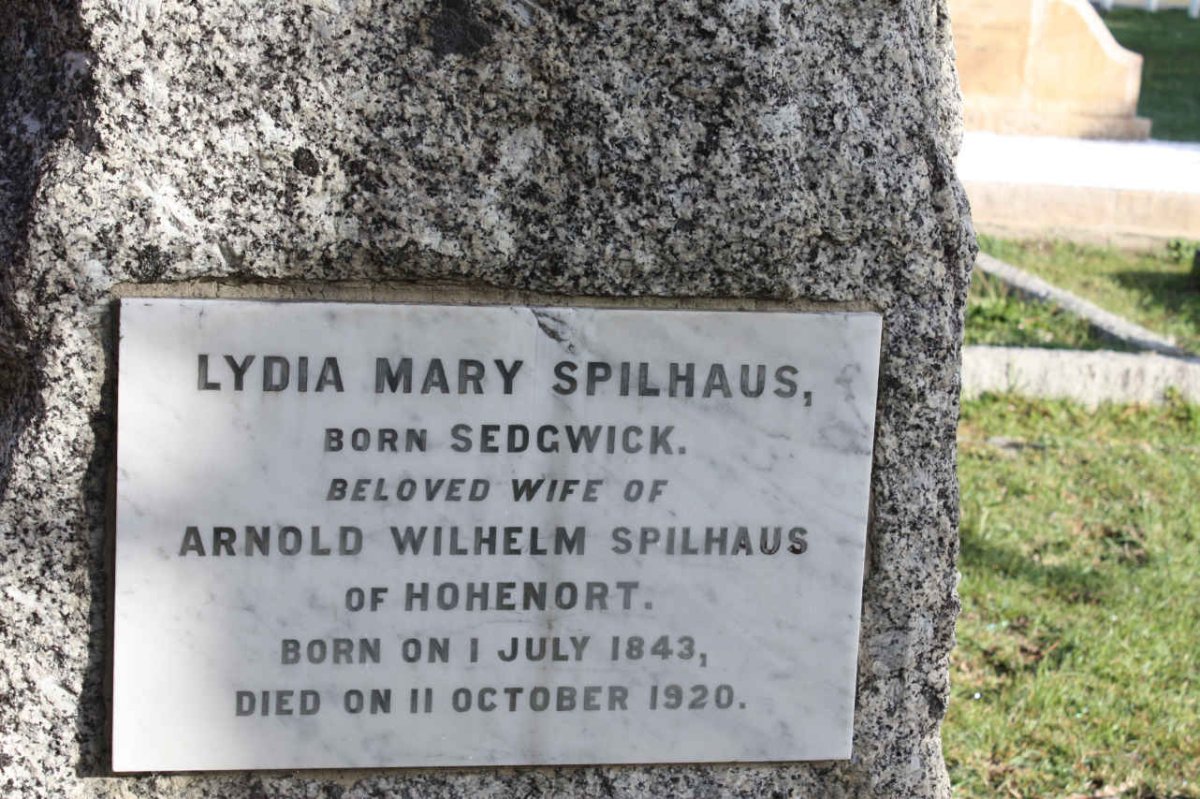 SPILHAUS Lydia Mary nee SEDGWICK 1843-1920