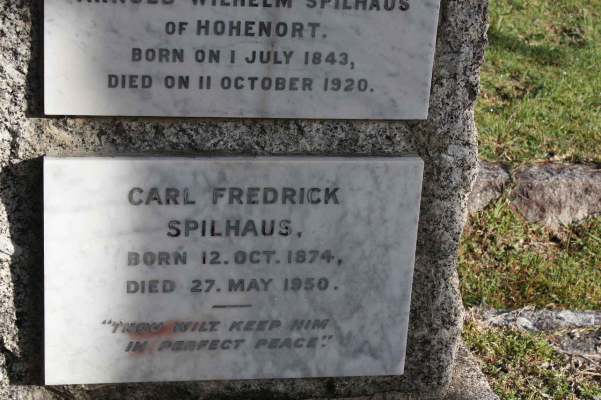 SPILHAUS Carl Fredrick 1874-1950