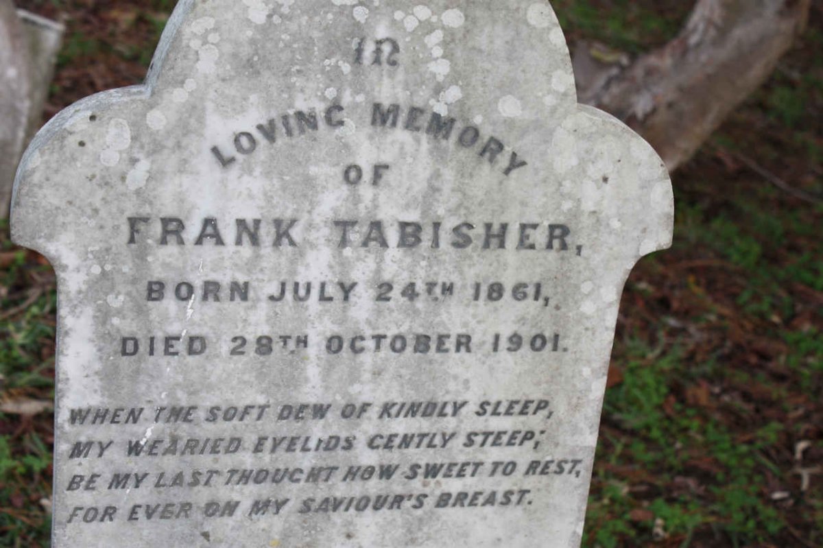TABISHER Frank 1861-1901