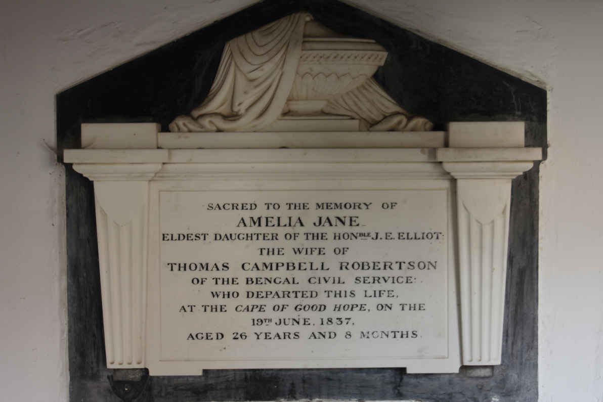 ROBERTSON Amelia Jane nee ELLIOT -1837