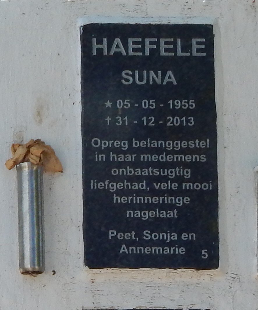 HAEFELE Suna 1955-2013