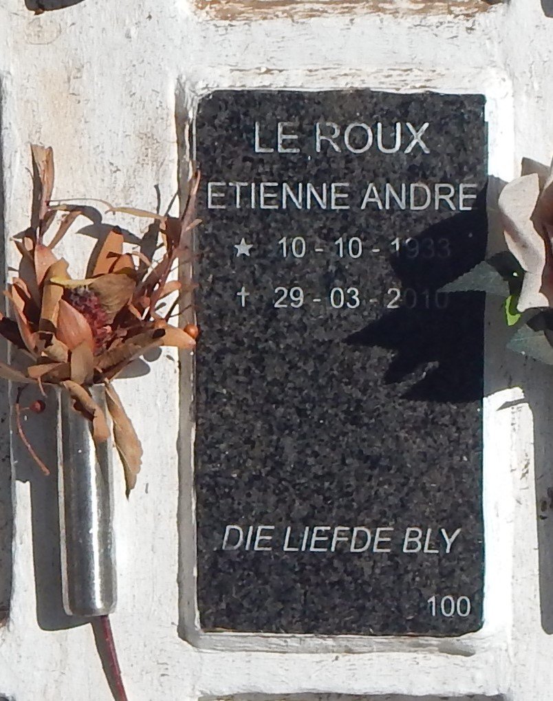 ROUX Etienne Andre, le 1933-2010