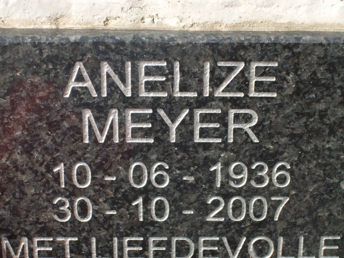 MEYER Anelize 1936-2007