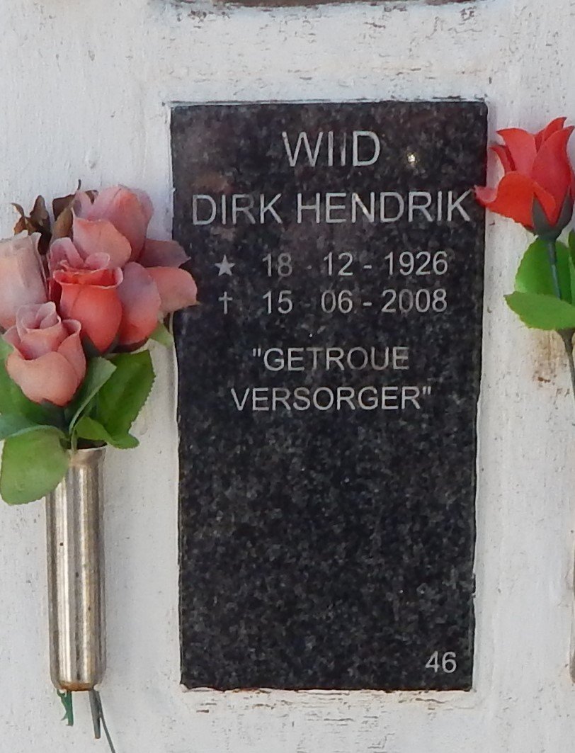 WIID Dirk Hendrik 1926-2008
