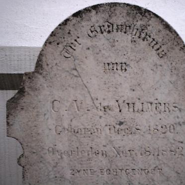 VILLIERS C.V., de 1820-1892 &amp; E.J. DE JONGH 1825-1887 :: DE VILLIERS Kitty 1864-1886