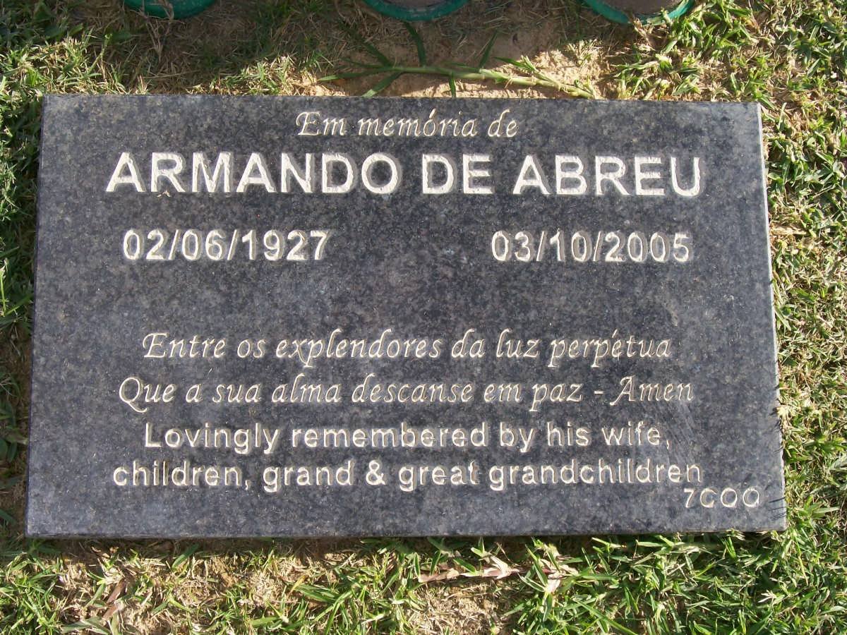 ABREU Armando, de 1937-2005