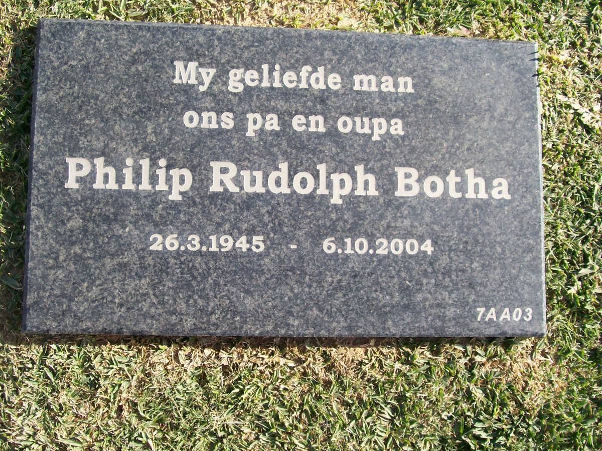 BOTHA Philip Rudolph 1945-2004
