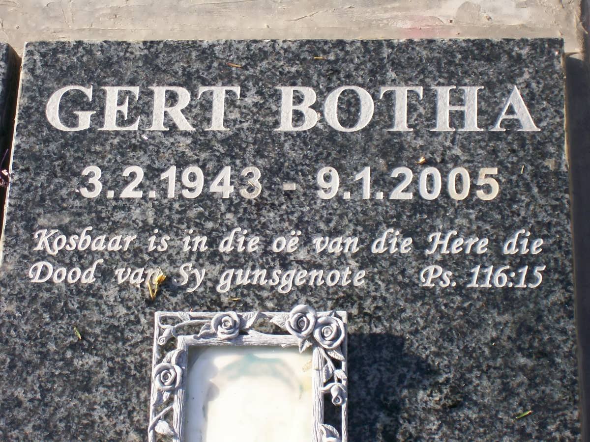 BOTHA Gert 1943-2005