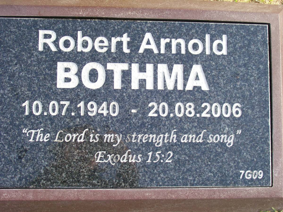 BOTHMA Robert Arnold 1940-2006