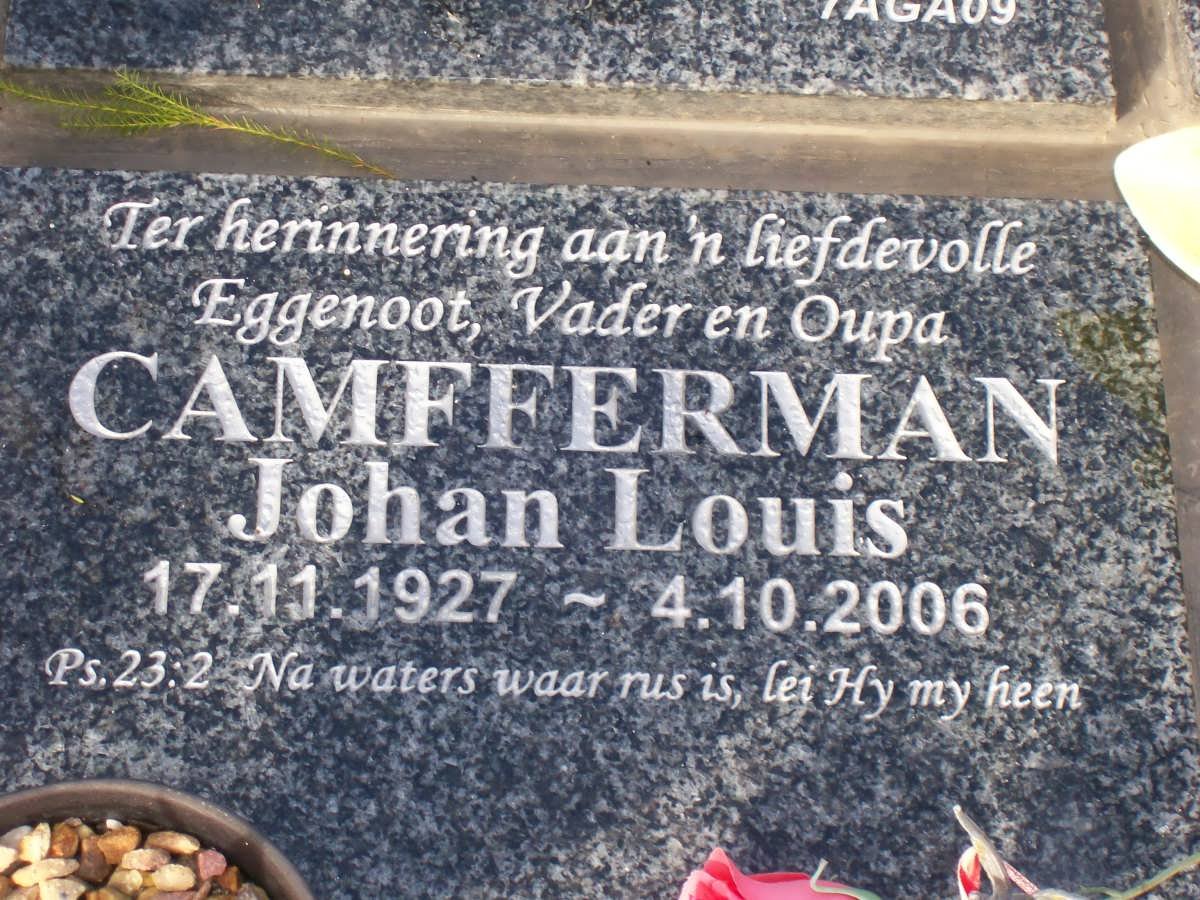 CAMFFERMAN Johan Louis 1927-2006