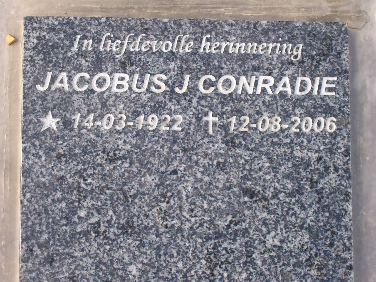 CONRADIE Jacobus J. 1922-2006