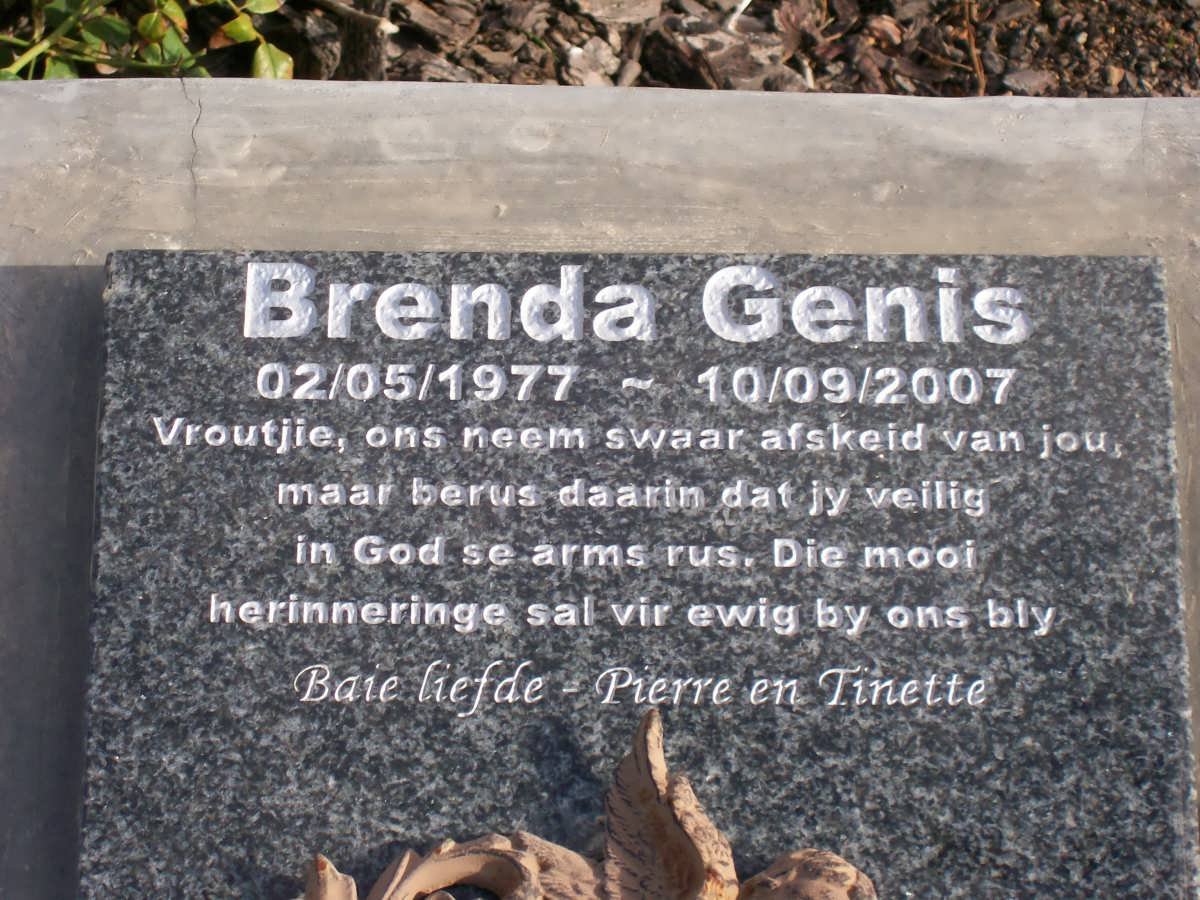 GENIS Brenda 1977-2007