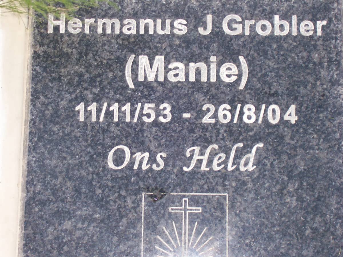 GROBLER Hermanus J. 1953-2004