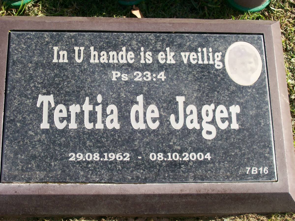 JAGER Tertia, de 1962-2004