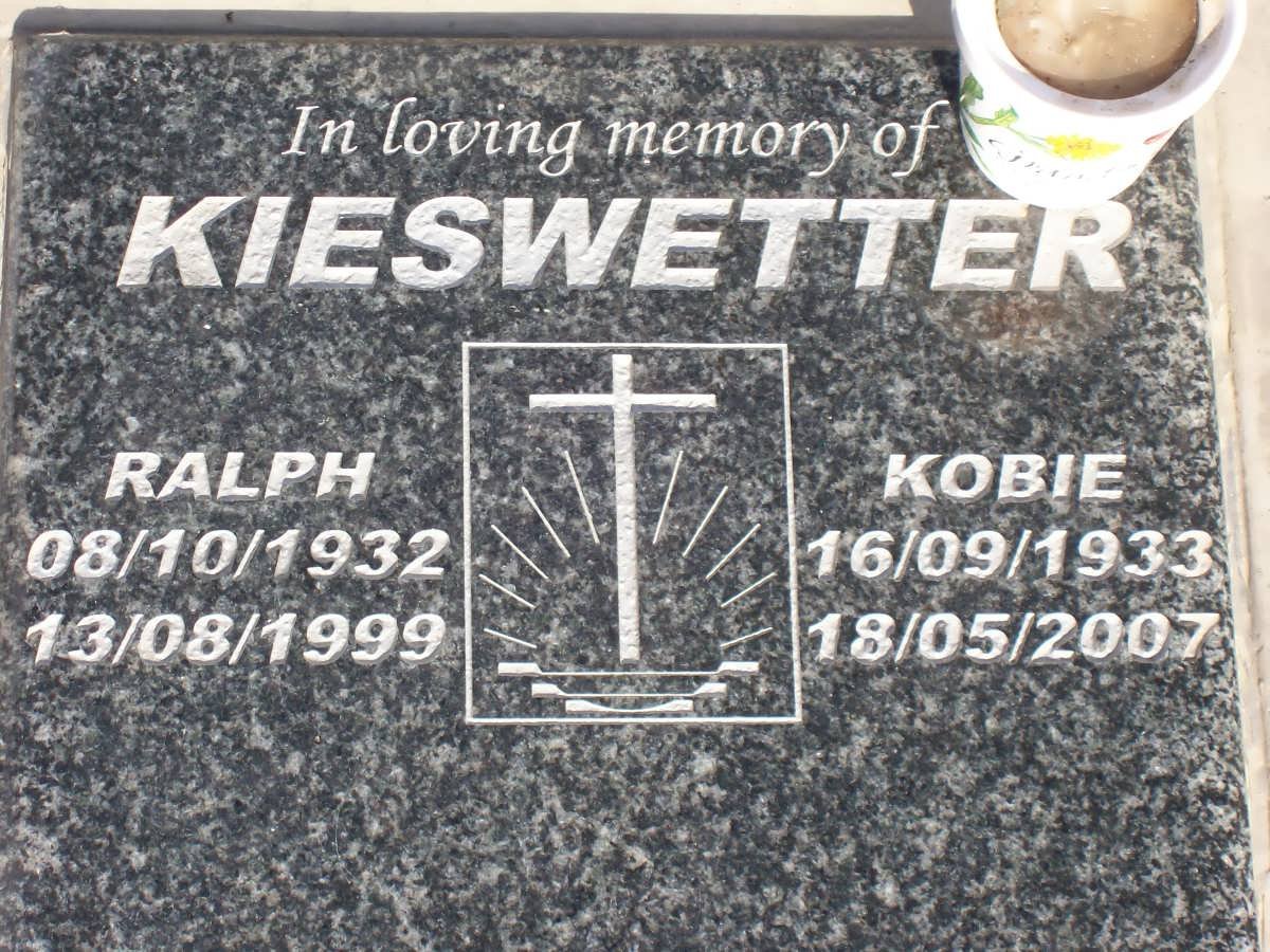 KIESWETTER Ralph 1932-1999 &amp; Kobie 1933-2007