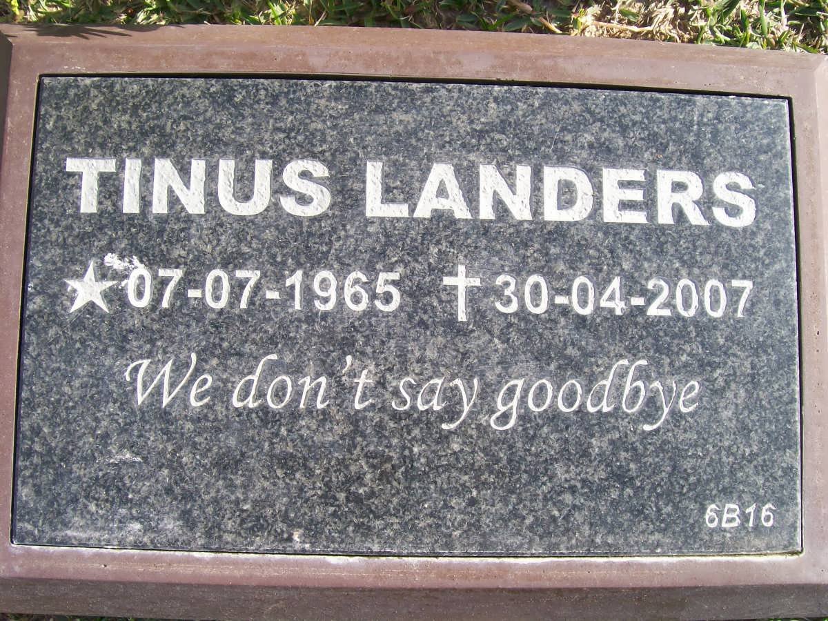LANDERS Tinus 1965-2007