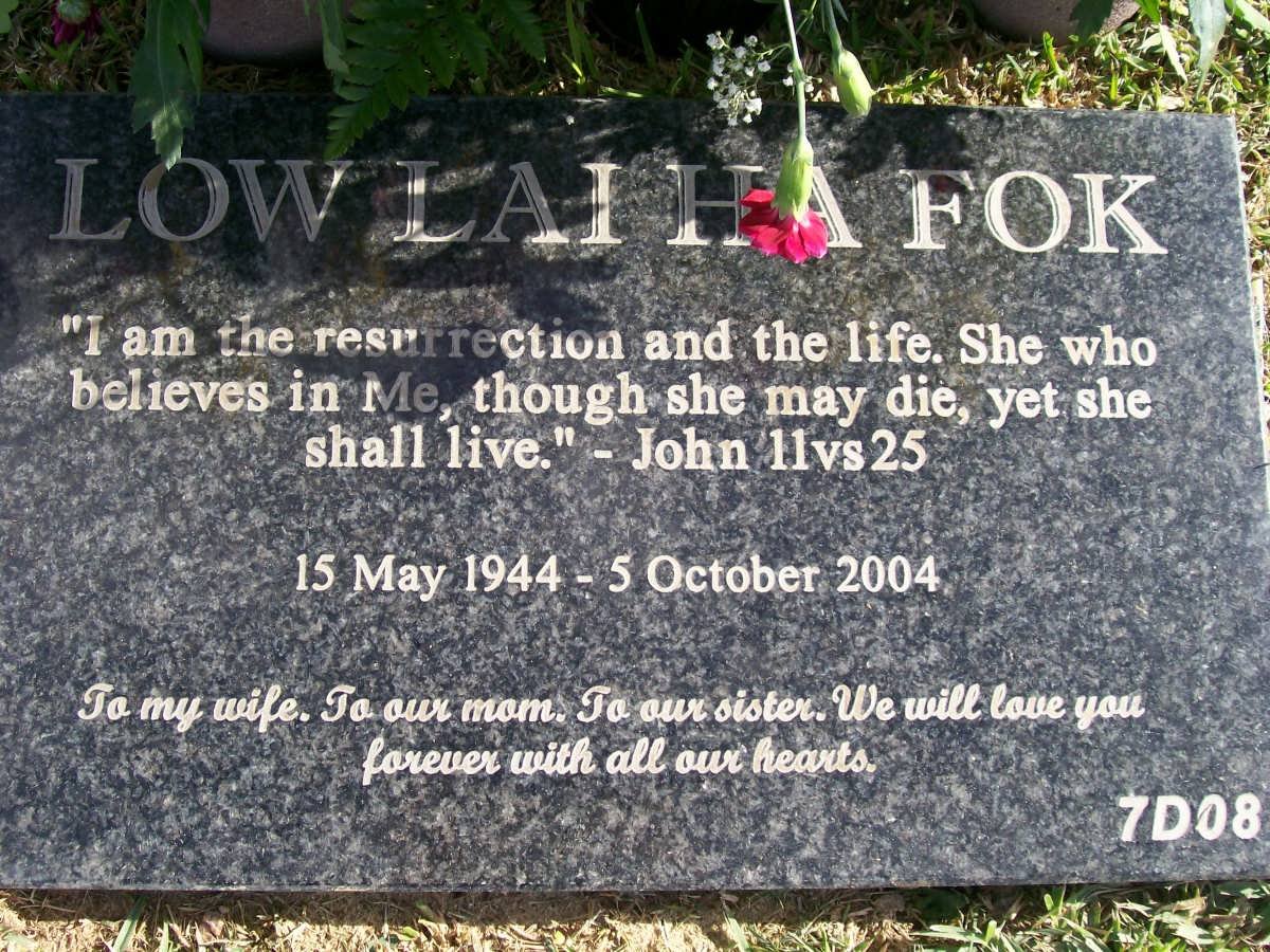 FOK Low Lai Ha 1928-2004