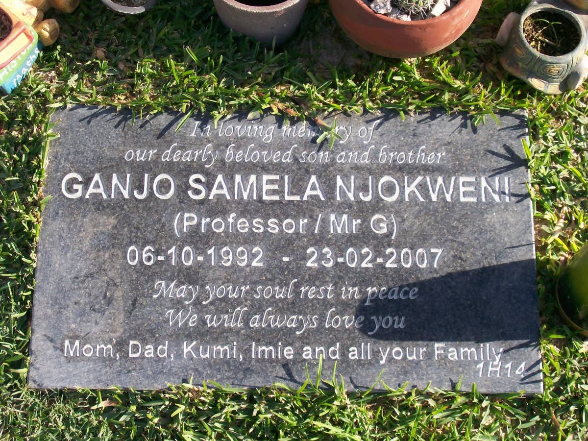NJOKWENI Ganjo Samela 1992-2007