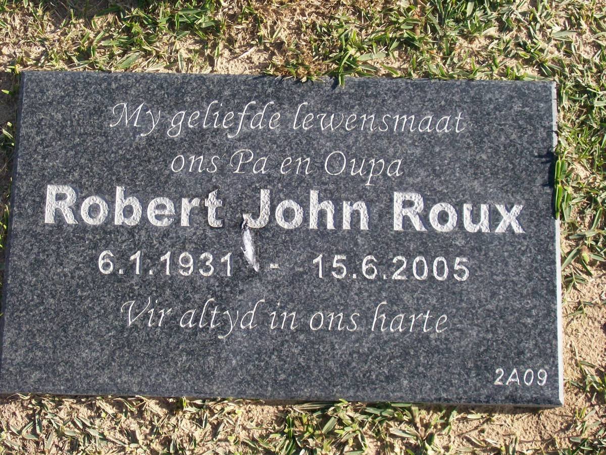 ROUX Robert John 1931-2005