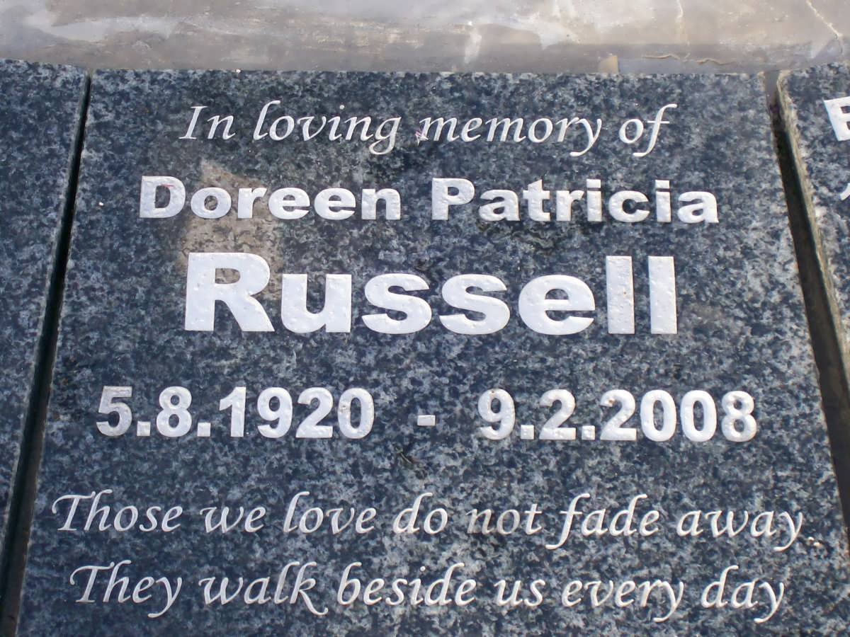 RUSSELL Doreen Patricia 1920-2008
