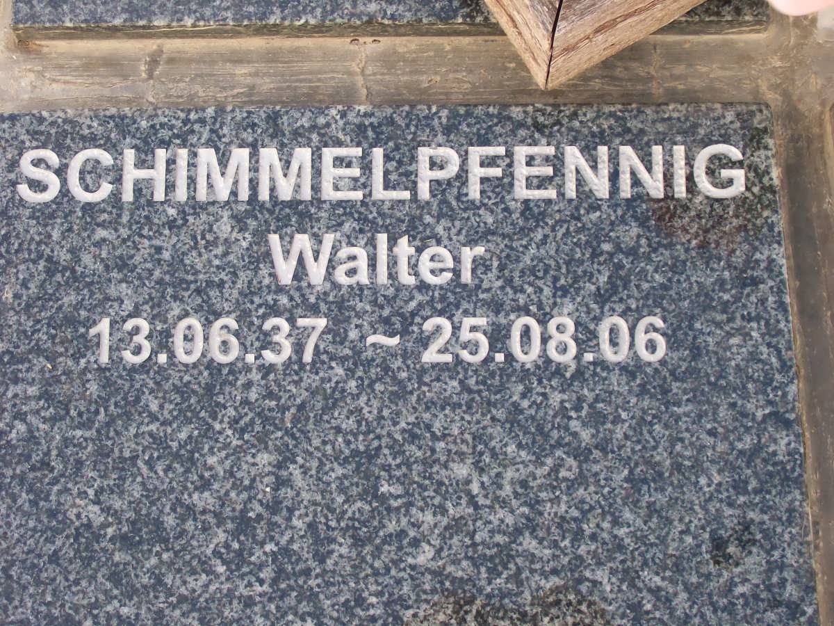 SCHIMMELPFENNIG Walter 1937-2006