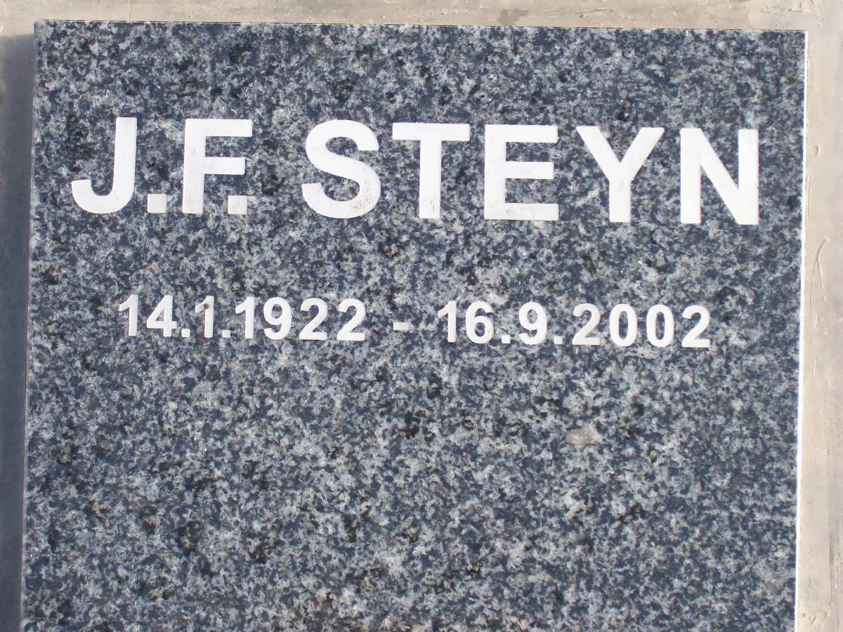 STEYN J.F. 1922-2002
