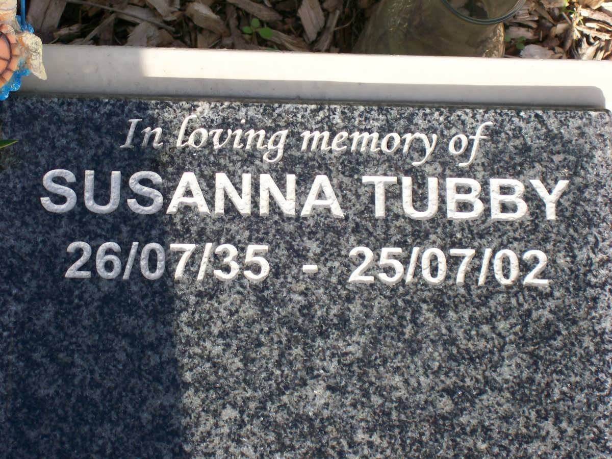 TUBBY Susanna 1935-2002