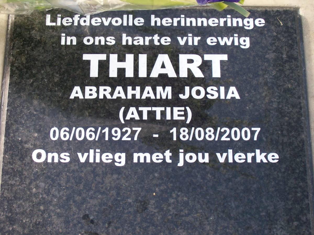 THIART Abraham Josia 1927-2007