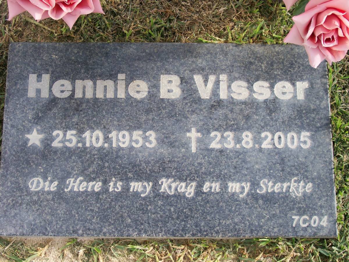 VISSER Hennie B. 1953-2005