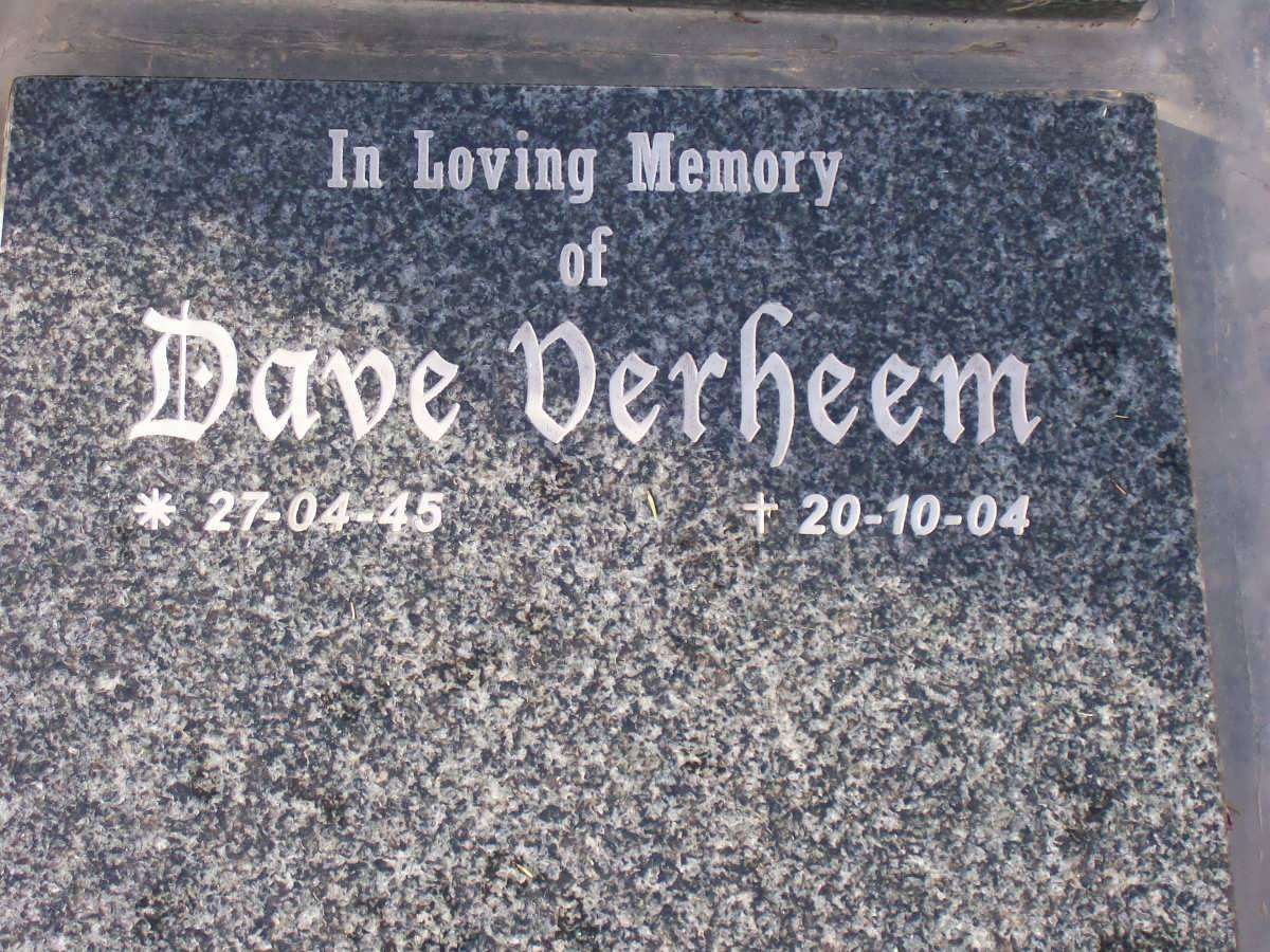 VERHEEM Dave 1945-2004