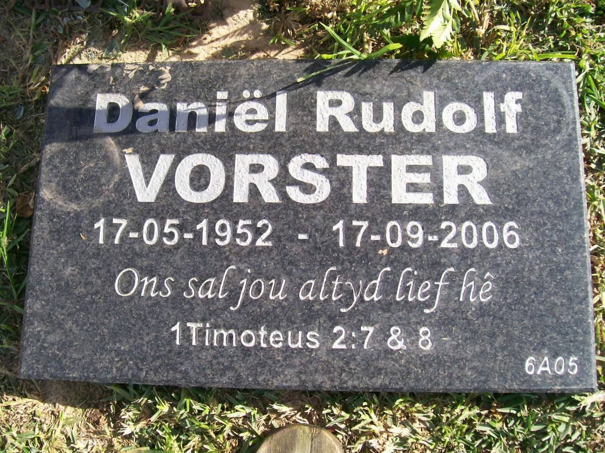 VORSTER Daniel Rudolf 1952-2006