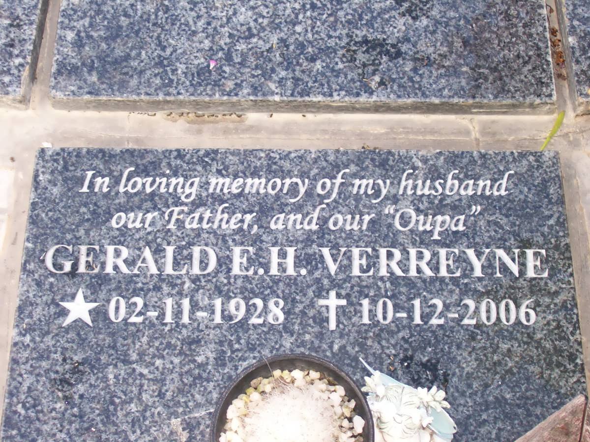 VERREYNE Gerald E.H. 1928-2006