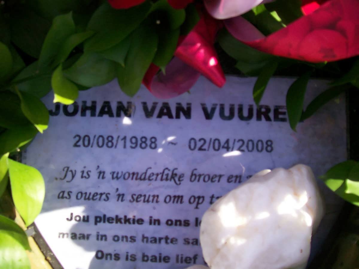 VUUREN Johan, van 1988-2008