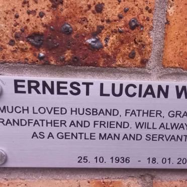 WILLIAMS Ernest Lucian 1936-2021