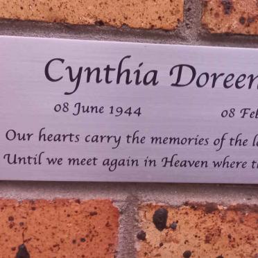ROUX Cynthia Doreen 1944-2021