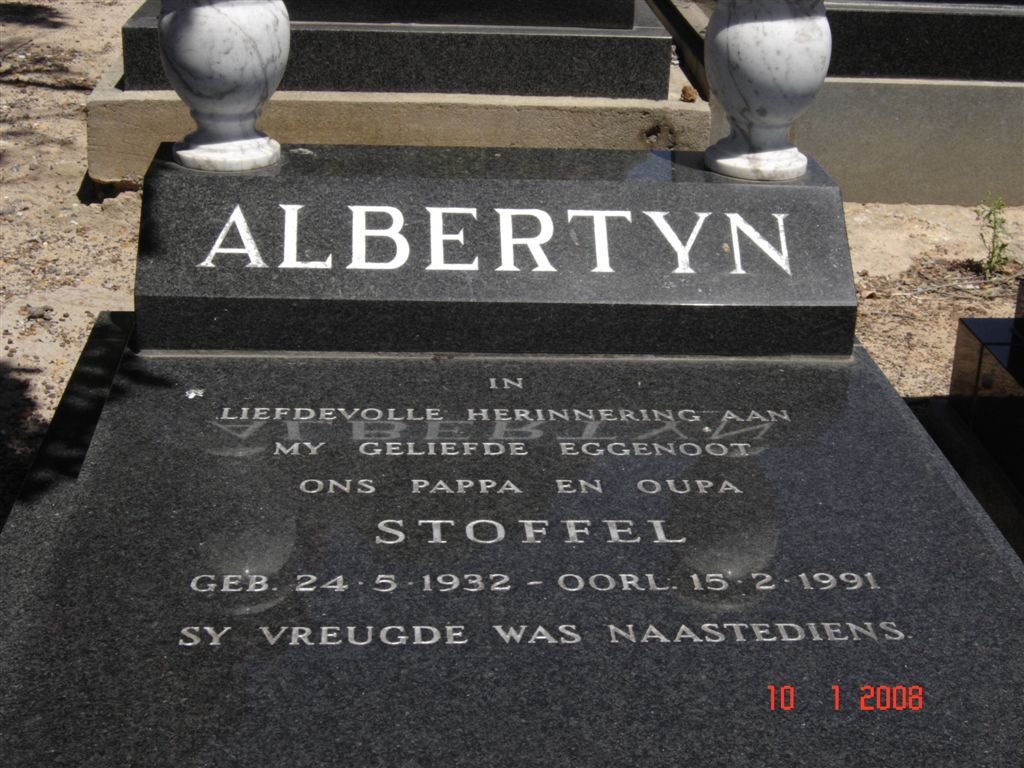 ALBERTYN Stoffel 1932-1991