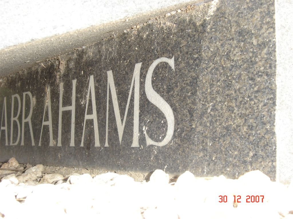 ABRAHAMS Harold 1957-197?
