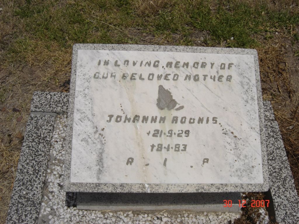 ADONIS Johanna 1929-1983
