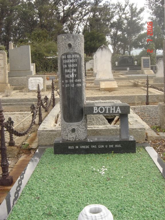 BOTHA Ralph Henry 1948-1991