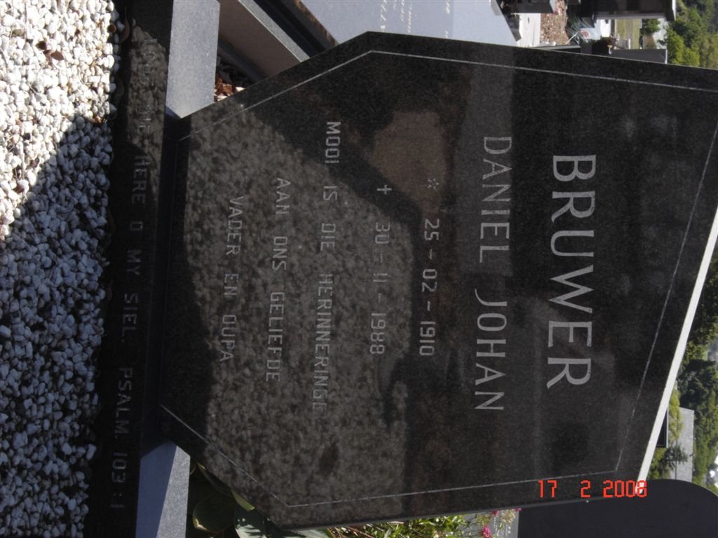 BRUWER Daniel Johan 1910-1988