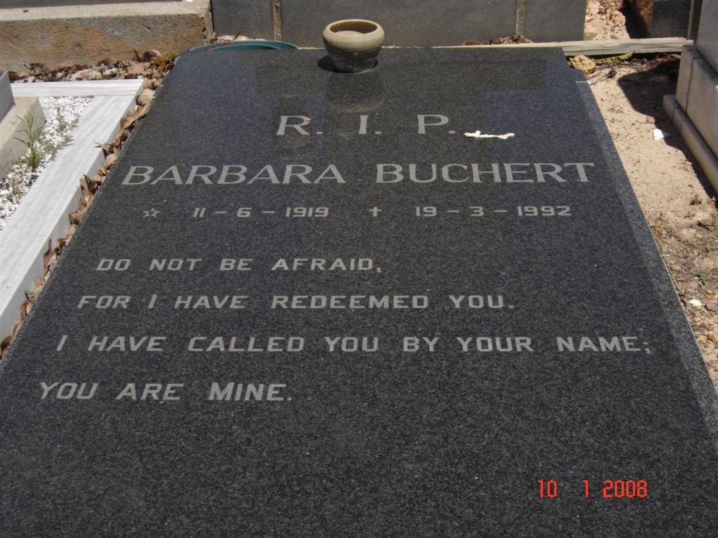 BUCHERT Barbara 1919-1992