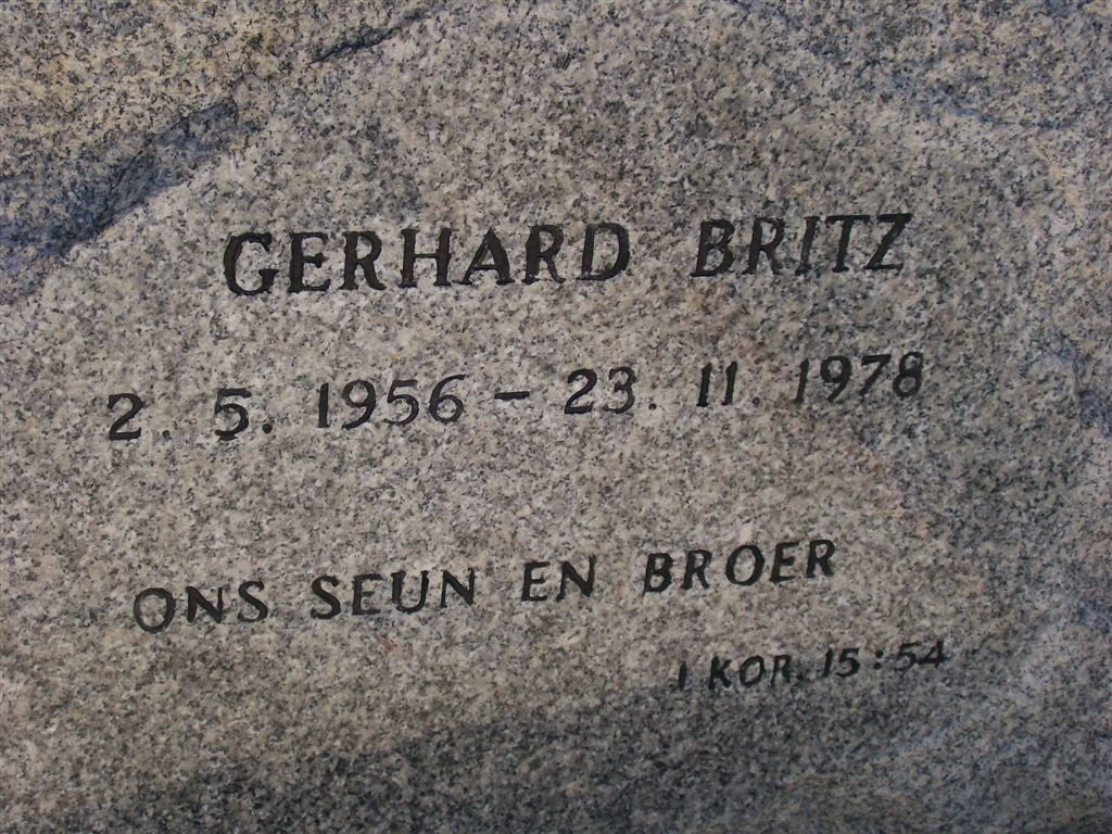 BRITZ Gerhard 1956-1978